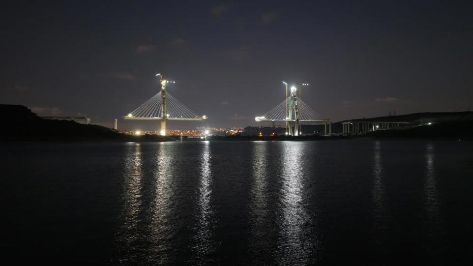 İstanbul'un En Yüksek İkinci Köprüsü Yaklaşık Tamamlanma Aşamasında