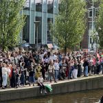 Amsterdam Üniversitesi'nde Filistin'e destek gösterileri devam ediyor