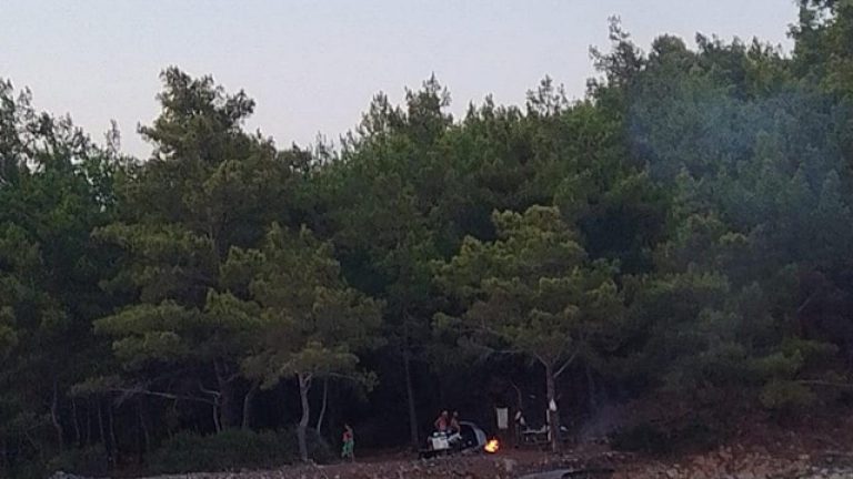 Ormanlık alanda piknik ateşi yakanlara 6 bin 156 lira para cezası