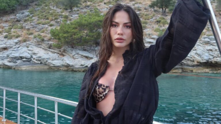 Demet Özdemir havuz başında pozlar verdi! Beğeni yağdı